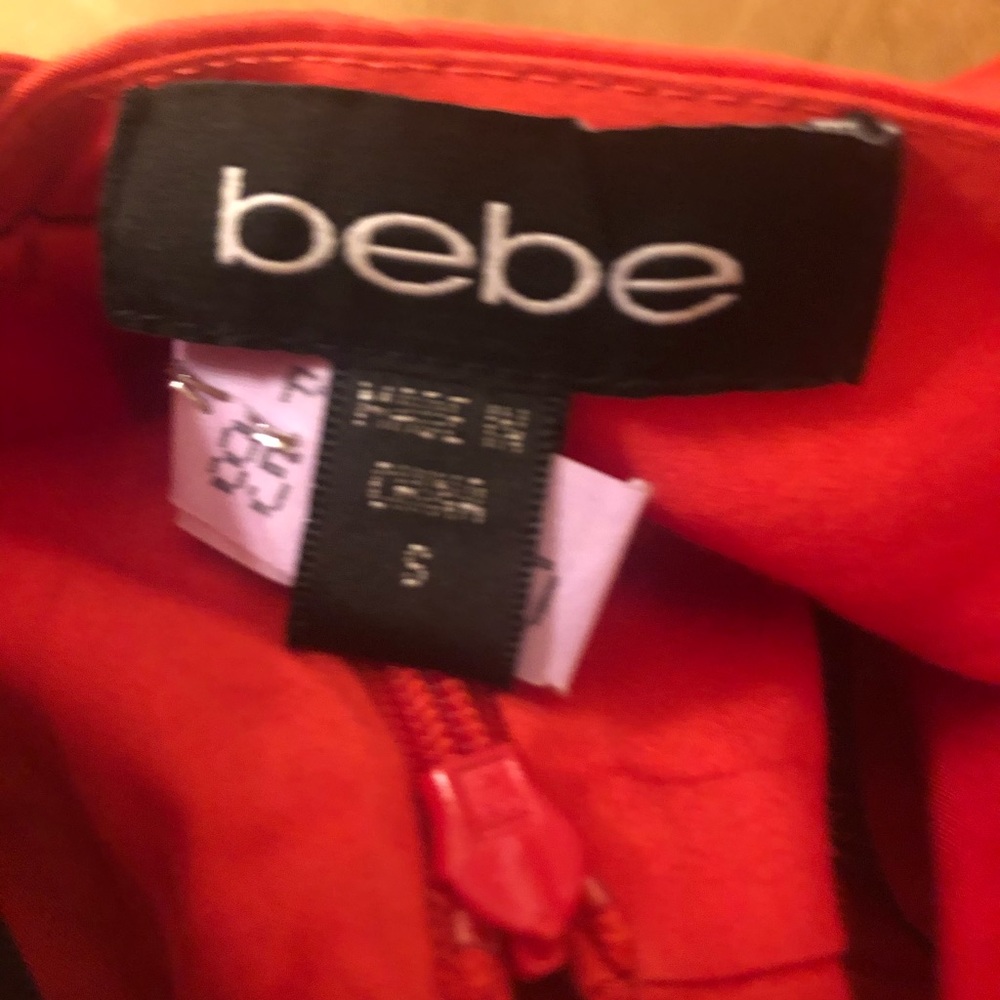 Bebe Orange Ruffle Halter Dress - Picture 7 of 8
